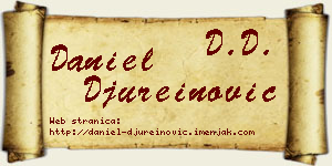 Daniel Đureinović vizit kartica